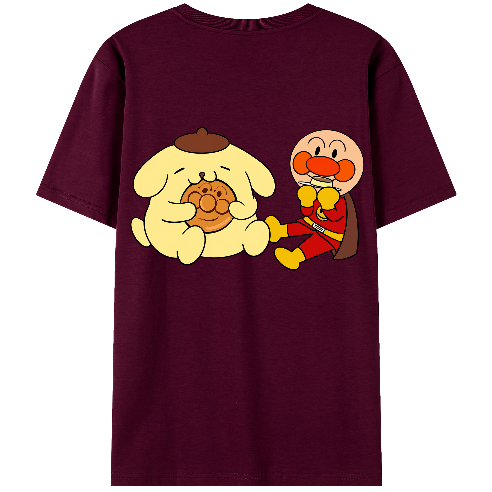 （画像用） アンパンマン Anpanman レディース半袖Tシャツ(バックプリント)